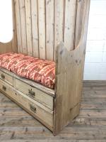 Rustic Antique Pine High Back Tavern Settle (11 of 13) Rustic Antique Pine High Back Tavern Settle (11 of 13)