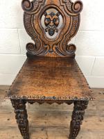 Pair of Antique Carved Oak Hall Chairs (8 of 11) Pair of Antique Carved Oak Hall Chairs (8 of 11)