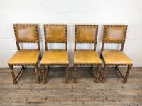 Set of Four Early 20th Century Leather Dining Chairs (2 of 10) Set of Four Early 20th Century Leather Dining Chairs (2 of 10)
