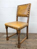 Set of Four Early 20th Century Leather Dining Chairs (8 of 10) Set of Four Early 20th Century Leather Dining Chairs (8 of 10)