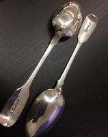 Pair of Georgian Silver Table / Serving Spoons by William Eley London 1831 (2 of 6) Pair of Georgian Silver Table / Serving Spoons by William Eley London 1831 (2 of 6)