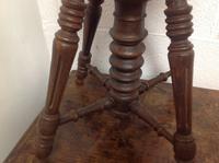 Early 20th Century French Stained Walnut Rotating, Swivel & Adjustable Height Piano Stool c.1930 (5 of 6) Early 20th Century French Stained Walnut Rotating, Swivel & Adjustable Height Piano Stool c.1930 (5 of 6)