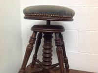 Early 20th Century French Stained Walnut Rotating, Swivel & Adjustable Height Piano Stool c.1930 (4 of 6) Early 20th Century French Stained Walnut Rotating, Swivel & Adjustable Height Piano Stool c.1930 (4 of 6)