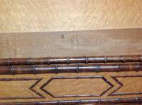 1920s French Birdseye Walnut & Mahogany Faux Bamboo Double Bed (6 of 9) 1920s French Birdseye Walnut & Mahogany Faux Bamboo Double Bed (6 of 9)