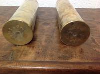 Pair WW1 World War One Trench Art Decorated Shell Cases with Cranes & Herons (3 of 6) Pair WW1 World War One Trench Art Decorated Shell Cases with Cranes & Herons (3 of 6)