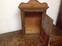Late 19th Century French Child's Walnut & Cherry Wood Apprentice Piece Armoire / Small Cabinet with Frosted Glass Andy Chevron Inlay (5 of 8) Late 19th Century French Child's Walnut & Cherry Wood Apprentice Piece Armoire / Small Cabinet with Frosted Glass Andy Chevron Inlay (5 of 8)
