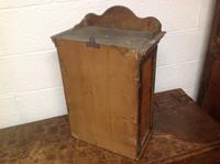 Late 19th Century French Child's Walnut & Cherry Wood Apprentice Piece Armoire / Small Cabinet with Frosted Glass Andy Chevron Inlay (2 of 8) Late 19th Century French Child's Walnut & Cherry Wood Apprentice Piece Armoire / Small Cabinet with Frosted Glass Andy Chevron Inlay (2 of 8)