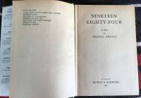 1951 Nineteen Eighty Four by George Orwell in Original Jacket (2 of 7) 1951 Nineteen Eighty Four by George Orwell in Original Jacket (2 of 7)