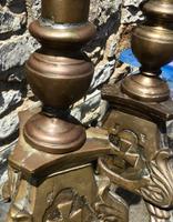 Pair of Large Bronze Candlesticks c.1880 (4 of 6) Pair of Large Bronze Candlesticks c.1880 (4 of 6)