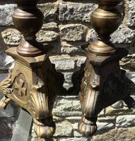 Pair of Large Bronze Candlesticks c.1880 (3 of 6) Pair of Large Bronze Candlesticks c.1880 (3 of 6)
