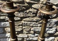 Pair of Large Bronze Candlesticks c.1880 (5 of 6) Pair of Large Bronze Candlesticks c.1880 (5 of 6)