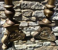 Pair of Large Bronze Candlesticks c.1880 (6 of 6) Pair of Large Bronze Candlesticks c.1880 (6 of 6)