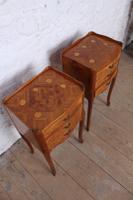Very Pretty Pair of French Walnut Marquetry Bedsides (3 of 6) Very Pretty Pair of French Walnut Marquetry Bedsides (3 of 6)