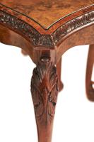 Burr Walnut & Carved Nest of 3 Tables c.1930 (4 of 6) Burr Walnut & Carved Nest of 3 Tables c.1930 (4 of 6)
