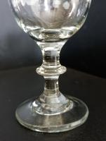 Georgian Port Glass with Crudely Etched Jacobite Symbol c.1770 (3 of 4) Georgian Port Glass with Crudely Etched Jacobite Symbol c.1770 (3 of 4)