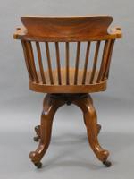 Quality Walnut Revolving Desk Chair c.1880 (6 of 6) Quality Walnut Revolving Desk Chair c.1880 (6 of 6)