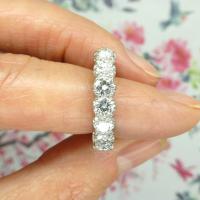 Vintage 18ct White Gold Seven Stone Diamond Eternity / Wedding Band 1.20 Carat ~ with Independent Valuation (7 of 12) Vintage 18ct White Gold Seven Stone Diamond Eternity / Wedding Band 1.20 Carat ~ with Independent Valuation (7 of 12)