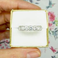 Vintage 18ct White Gold Seven Stone Diamond Eternity / Wedding Band 1.20 Carat ~ with Independent Valuation (11 of 12) Vintage 18ct White Gold Seven Stone Diamond Eternity / Wedding Band 1.20 Carat ~ with Independent Valuation (11 of 12)