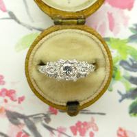 Vintage Art Deco 18ct Platinum Diamond Solitaire Engagement Ring 1930s (5 of 10) Vintage Art Deco 18ct Platinum Diamond Solitaire Engagement Ring 1930s (5 of 10)