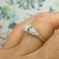 Vintage Art Deco 18ct Platinum Diamond Solitaire Engagement Ring 1930s (4 of 10) Vintage Art Deco 18ct Platinum Diamond Solitaire Engagement Ring 1930s (4 of 10)