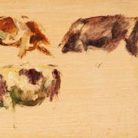 Hemich Vitz, Five Cow Studies, 20th Century Oil Painting (6 of 8) Hemich Vitz, Five Cow Studies, 20th Century Oil Painting (6 of 8)