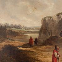 19th Century Dutch School Landscape with Villagers, Oil Painting (6 of 13) 19th Century Dutch School Landscape with Villagers, Oil Painting (6 of 13)