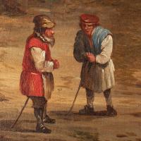 19th Century Dutch School Landscape with Villagers, Oil Painting (9 of 13) 19th Century Dutch School Landscape with Villagers, Oil Painting (9 of 13)