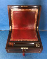 Regency Brass Inlaid Rosewood Writing Slope. (9 of 17) Regency Brass Inlaid Rosewood Writing Slope. (9 of 17)