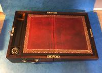 Regency Brass Inlaid Rosewood Writing Slope. (14 of 17) Regency Brass Inlaid Rosewood Writing Slope. (14 of 17)