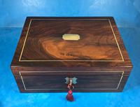 Regency Brass Inlaid Rosewood Writing Slope. (3 of 17) Regency Brass Inlaid Rosewood Writing Slope. (3 of 17)