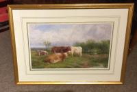 George Shalders Watercolour ‘Summer Landscape with Cows’ (4 of 4) George Shalders Watercolour ‘Summer Landscape with Cows’ (4 of 4)