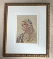 David Woodlock Watercolour ‘Lady in a Headscarf’ (2 of 2) David Woodlock Watercolour ‘Lady in a Headscarf’ (2 of 2)