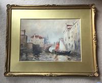 John Ernest Aitken Watercolour ‘ Showery Weather Chioggia’ (2 of 3) John Ernest Aitken Watercolour ‘ Showery Weather Chioggia’ (2 of 3)