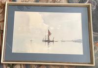 Edward Wesson Watercolour ‘Boats in a Coastal Landscape’ (2 of 3) Edward Wesson Watercolour ‘Boats in a Coastal Landscape’ (2 of 3)