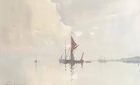 Edward Wesson Watercolour ‘Boats in a Coastal Landscape’ (3 of 3) Edward Wesson Watercolour ‘Boats in a Coastal Landscape’ (3 of 3)