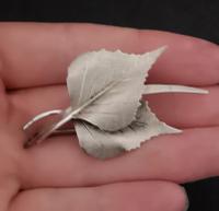 Vintage Norwegian Silver Leaf Brooch (2 of 9) Vintage Norwegian Silver Leaf Brooch (2 of 9)