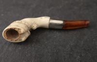 Antique Meerschaum Pipe, Amber & Silver (3 of 6) Antique Meerschaum Pipe, Amber & Silver (3 of 6)