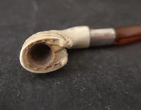 Antique Meerschaum Pipe, Amber & Silver (5 of 6) Antique Meerschaum Pipe, Amber & Silver (5 of 6)