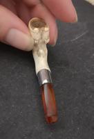 Antique Meerschaum Pipe, Amber & Silver (6 of 6) Antique Meerschaum Pipe, Amber & Silver (6 of 6)