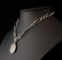 Antique Silver Niello Albert Chain, Watch Fob (7 of 10) Antique Silver Niello Albert Chain, Watch Fob (7 of 10)