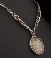 Antique Silver Niello Albert Chain, Watch Fob (8 of 10) Antique Silver Niello Albert Chain, Watch Fob (8 of 10)