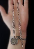 Antique Silver Niello Albert Chain, Watch Fob (10 of 10) Antique Silver Niello Albert Chain, Watch Fob (10 of 10)