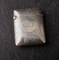 Victorian Silver Vesta Case, Engraved (2 of 11) Victorian Silver Vesta Case, Engraved (2 of 11)