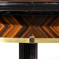 Stylish Art Deco Zebra Wood Centre or Dining Table (6 of 10) Stylish Art Deco Zebra Wood Centre or Dining Table (6 of 10)