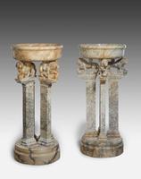 Magnificent Pair of Italian Alabaster Jardinieres C.1900 (3 of 3) Magnificent Pair of Italian Alabaster Jardinieres C.1900 (3 of 3)