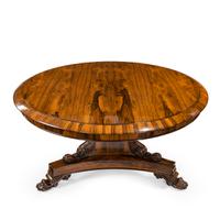 Regency Figured Rosewood Tilt-Top Centre Table (9 of 12) Regency Figured Rosewood Tilt-Top Centre Table (9 of 12)