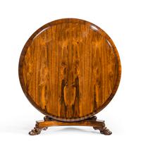 Regency Figured Rosewood Tilt-Top Centre Table (10 of 12) Regency Figured Rosewood Tilt-Top Centre Table (10 of 12)