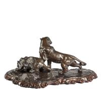 Fine & Large Meiji Period Bronze of Two Tigers by Genryusai Seiya (6 of 8) Fine & Large Meiji Period Bronze of Two Tigers by Genryusai Seiya (6 of 8)
