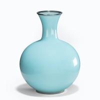A Showa Period Gin-Bari Cloisonné Vase by Tamura (2 of 5) A Showa Period Gin-Bari Cloisonné Vase by Tamura (2 of 5)