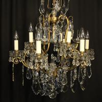 French Gilded & Crystal 10 Light Antique Chandelier (2 of 10) French Gilded & Crystal 10 Light Antique Chandelier (2 of 10)